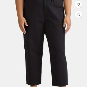 Terra & Sky Black Cropped Pants